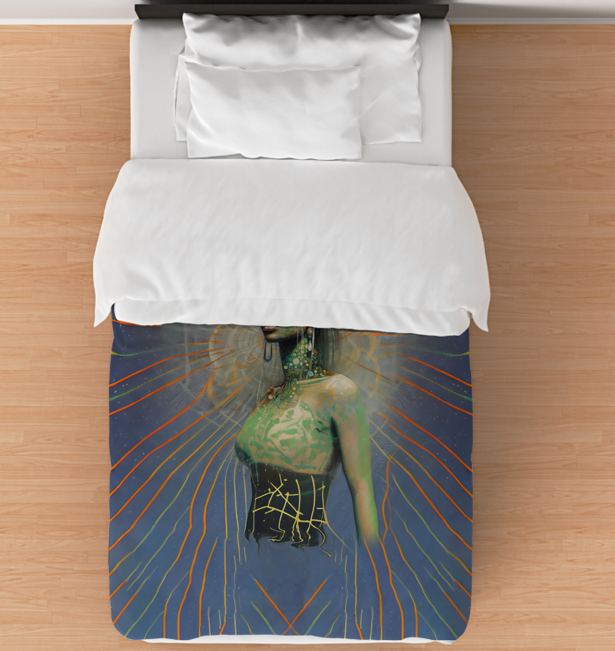 Retro Chic Beyond Style duvet cover with vintage design.