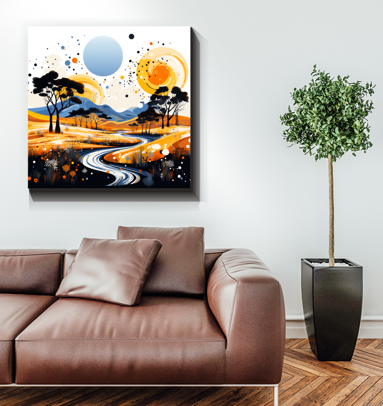 Whispering Waterfalls Landscape Canvas