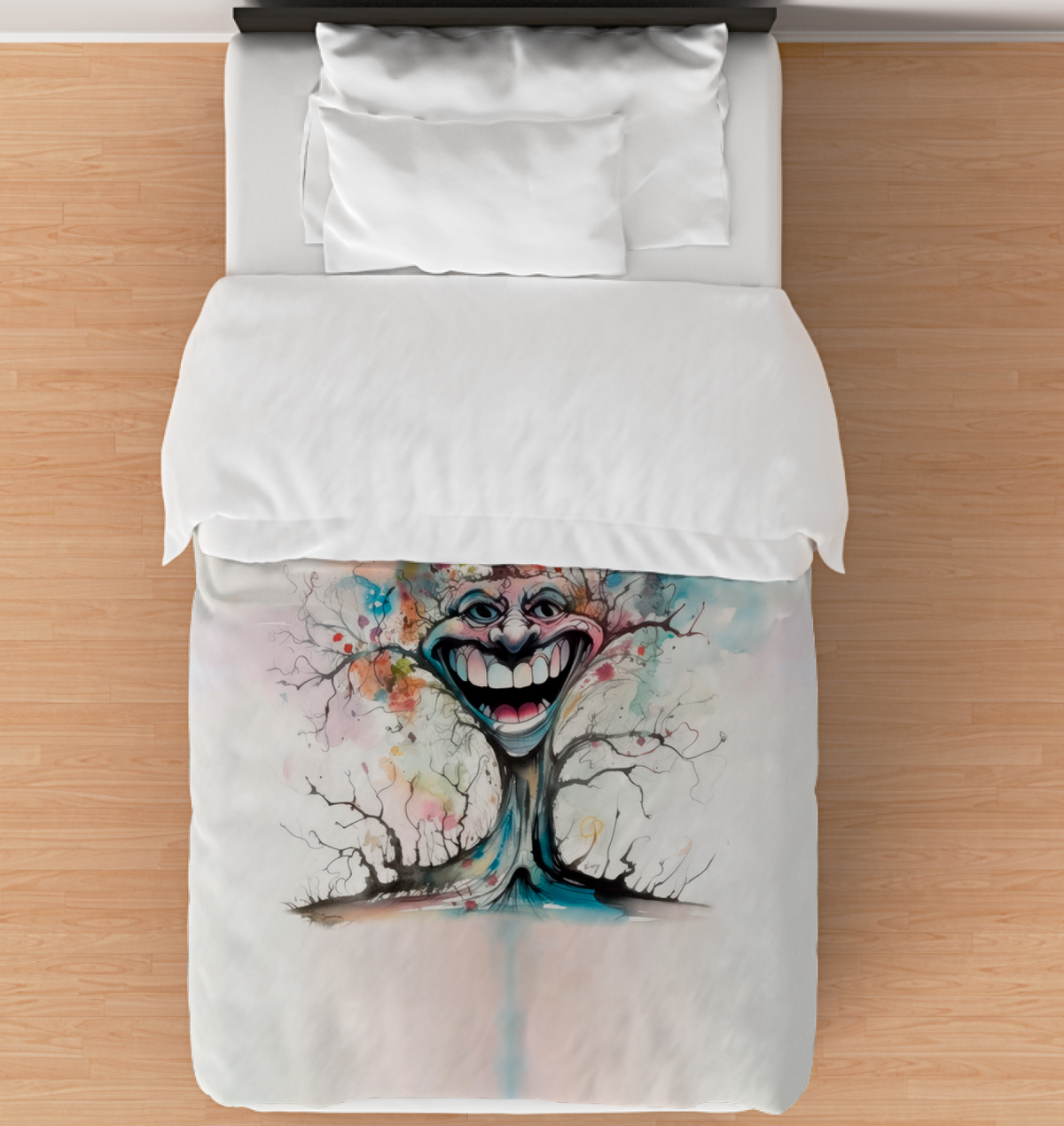 Guitarist’s Gentle Grooves Duvet Cover