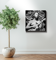 Beat Burst Musical Wrapped Canvas