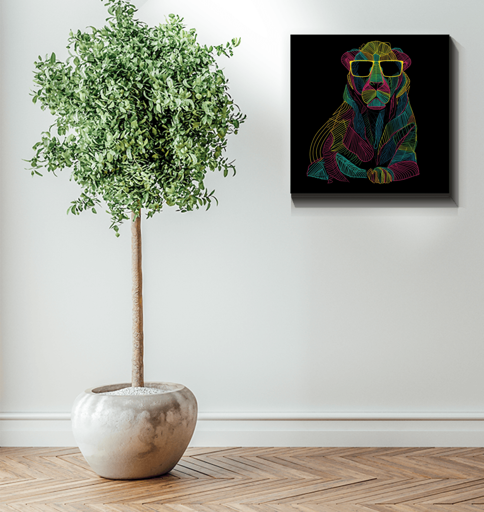 Majestic Roar Canvas Art - Beyond T-shirts