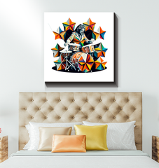 Tuneful Tunes Wrapped Canvas