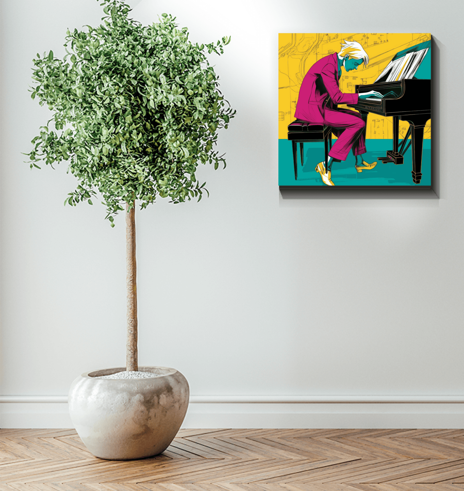 Bluesy Elegance Music Art - Beyond T-shirts