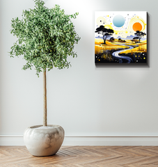 Tranquil Tropics Beach Landscape Canvas
