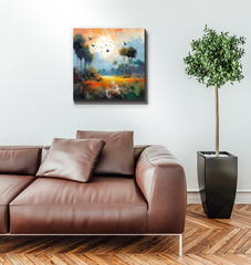 Desert Oasis Wrapped Canvas