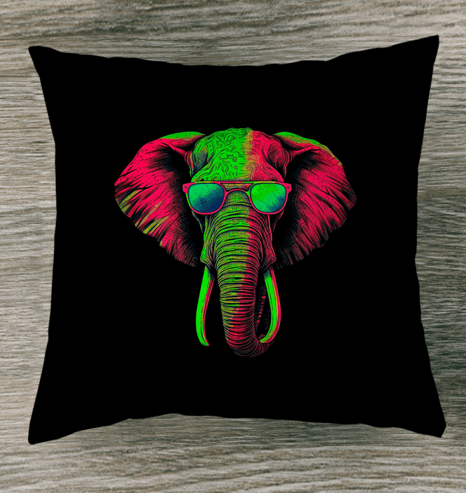 Serenity Of Elephants Indoor Pillow - Beyond T-shirts