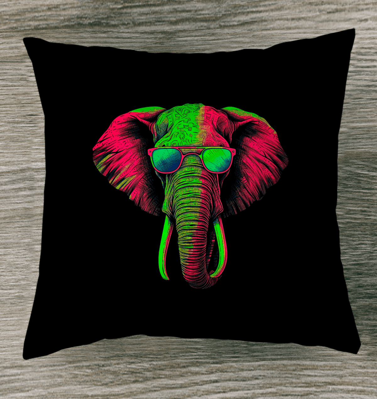 Serenity Of Elephants Indoor Pillow - Beyond T-shirts