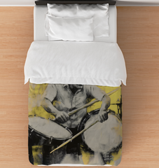 Monochromatic Marvel Duvet Cover