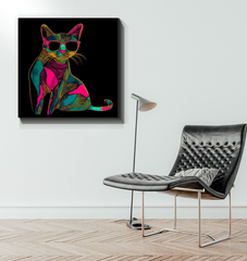Mysterious Gaze Canvas Print - Beyond T-shirts