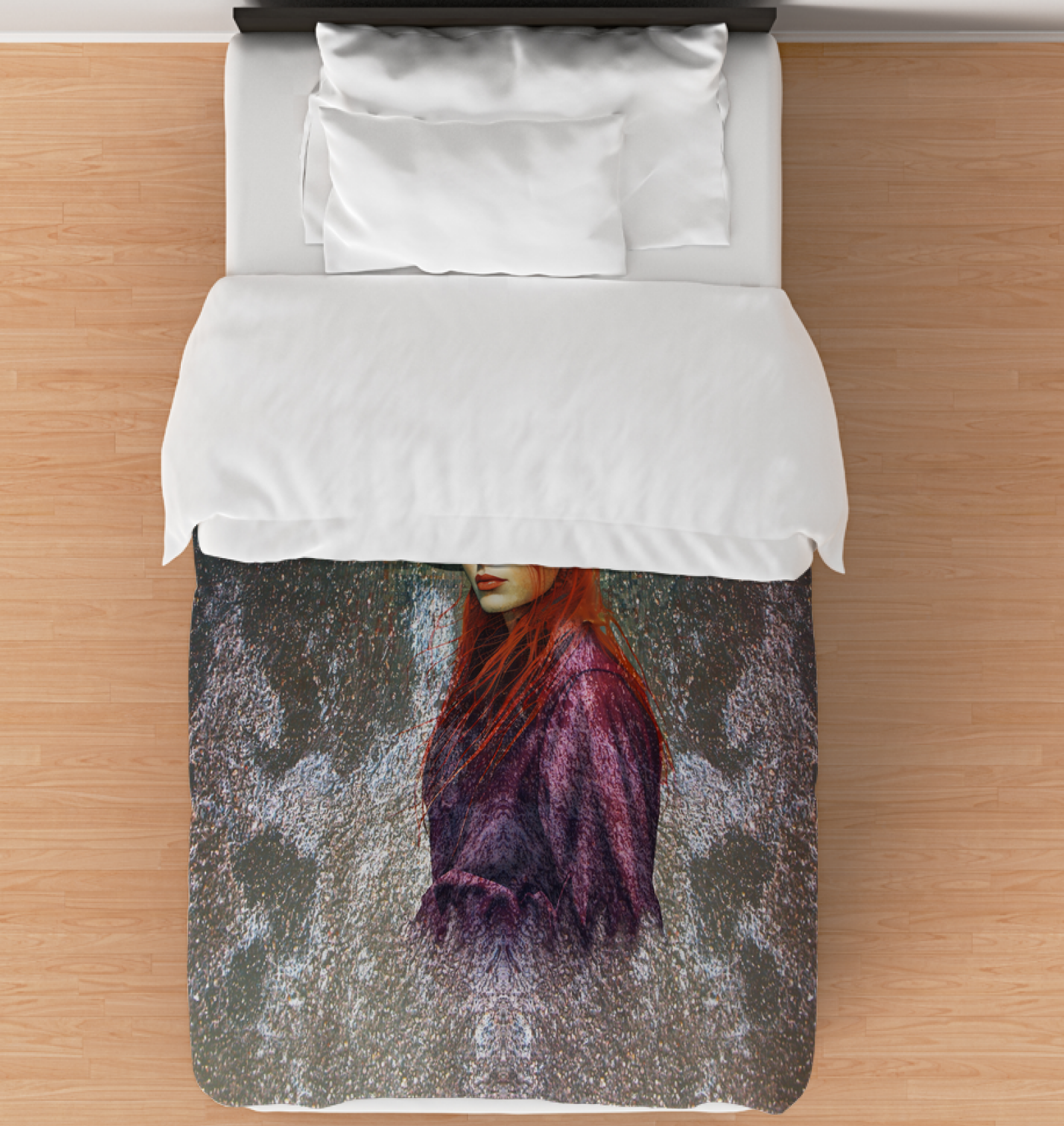 Celestial Harmony duvet cover featuring starry night design.