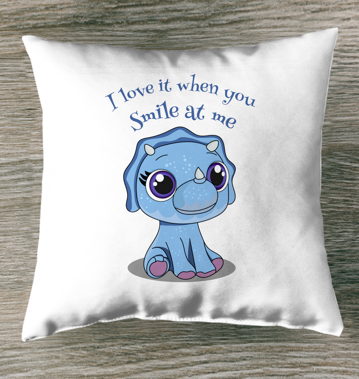 You Smile At Me Outdoor Pillow
