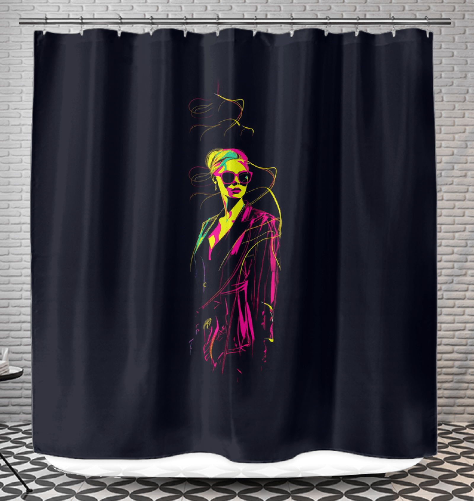 Chic Patterns and Stripes Curtain - Beyond T-shirts