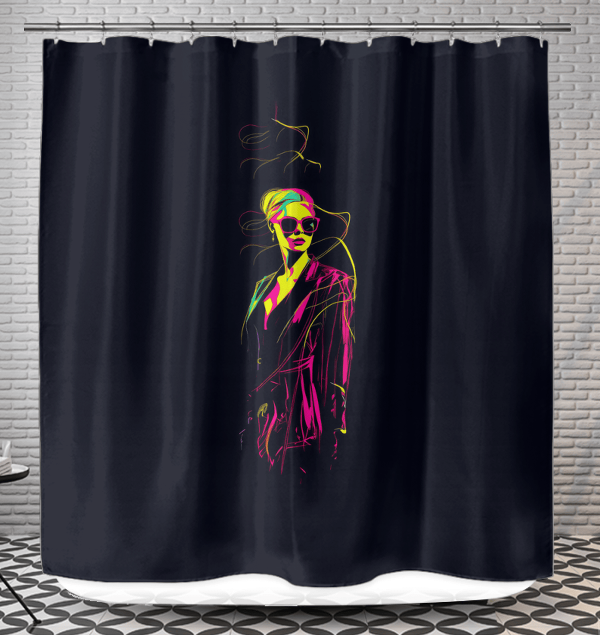 Chic Patterns and Stripes Curtain - Beyond T-shirts