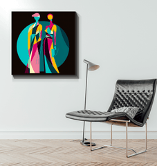 Vibrant Vogue Runway Canvas Print - Beyond T-shirts