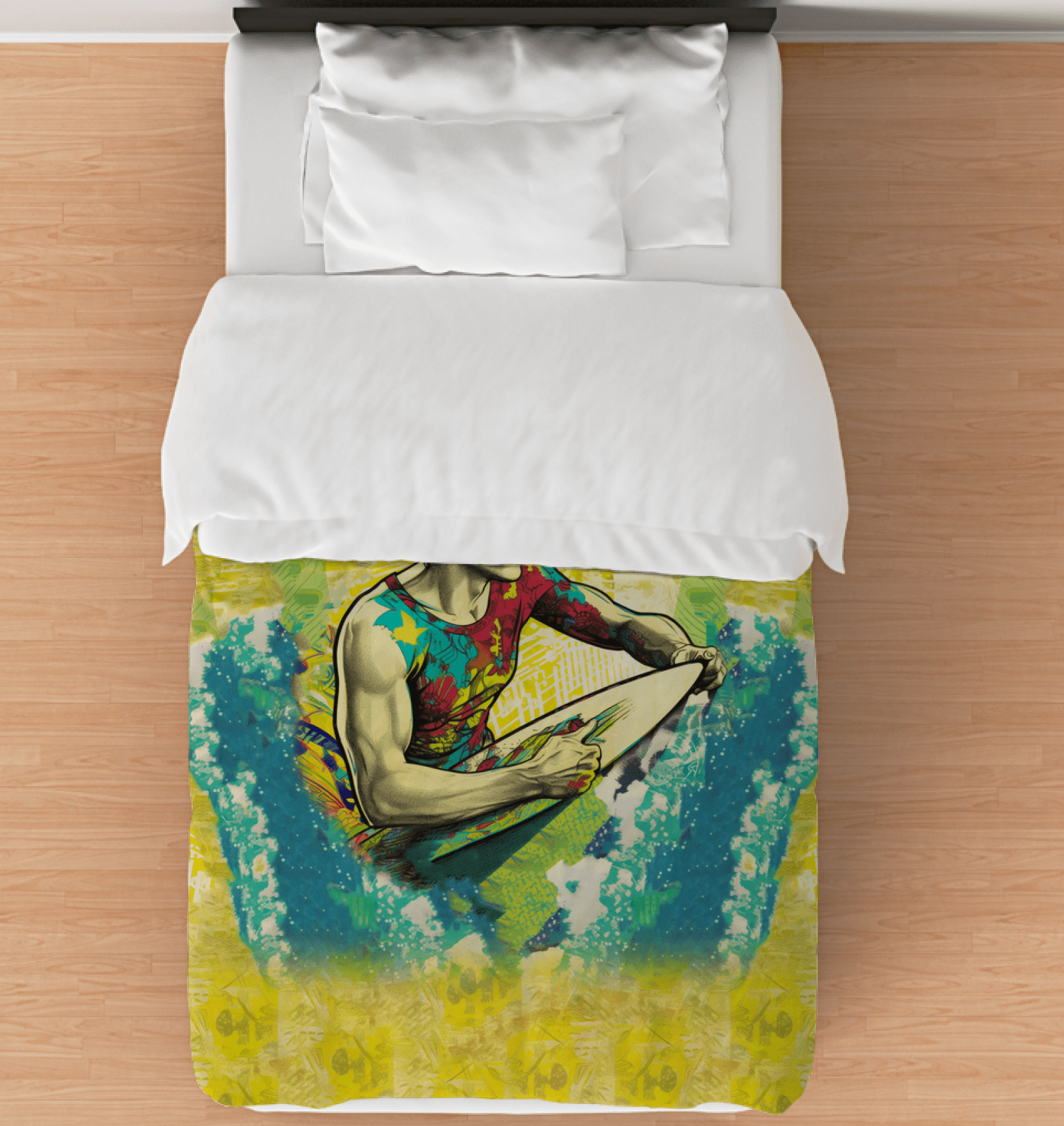 Surfing 1 33 Duvet Cover - Beyond T-shirts