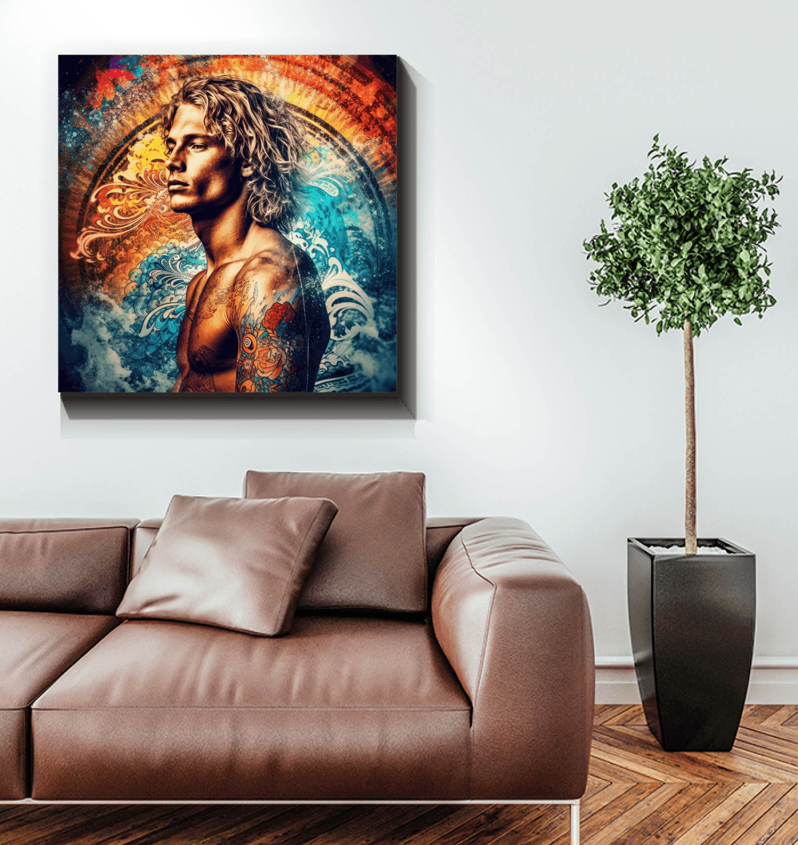 Surfing Dreamscapes Canvas Art Print - Beyond T-shirts