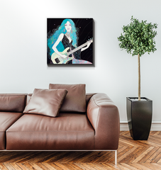 Elegant Dahlia Dreams canvas for home decoration.