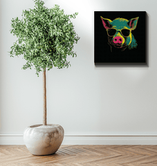 Cheerful Barnyard Friend Canvas - Beyond T-shirts