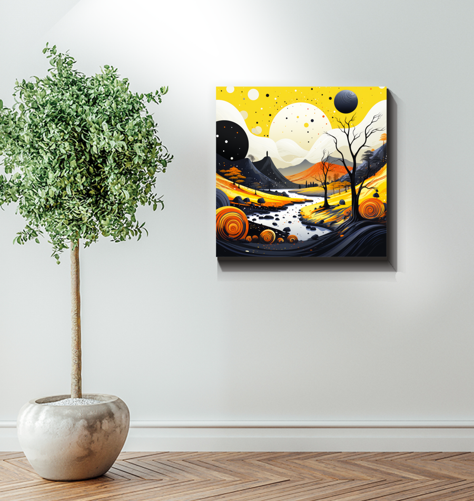 Tranquil Tropical Tapestry Beach Landscape Canvas