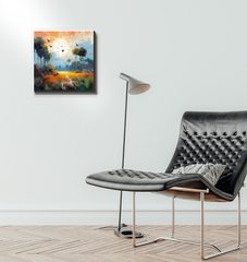 Desert Oasis Wrapped Canvas