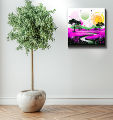 Majestic Mountain Marvel Landscape Canvas Art