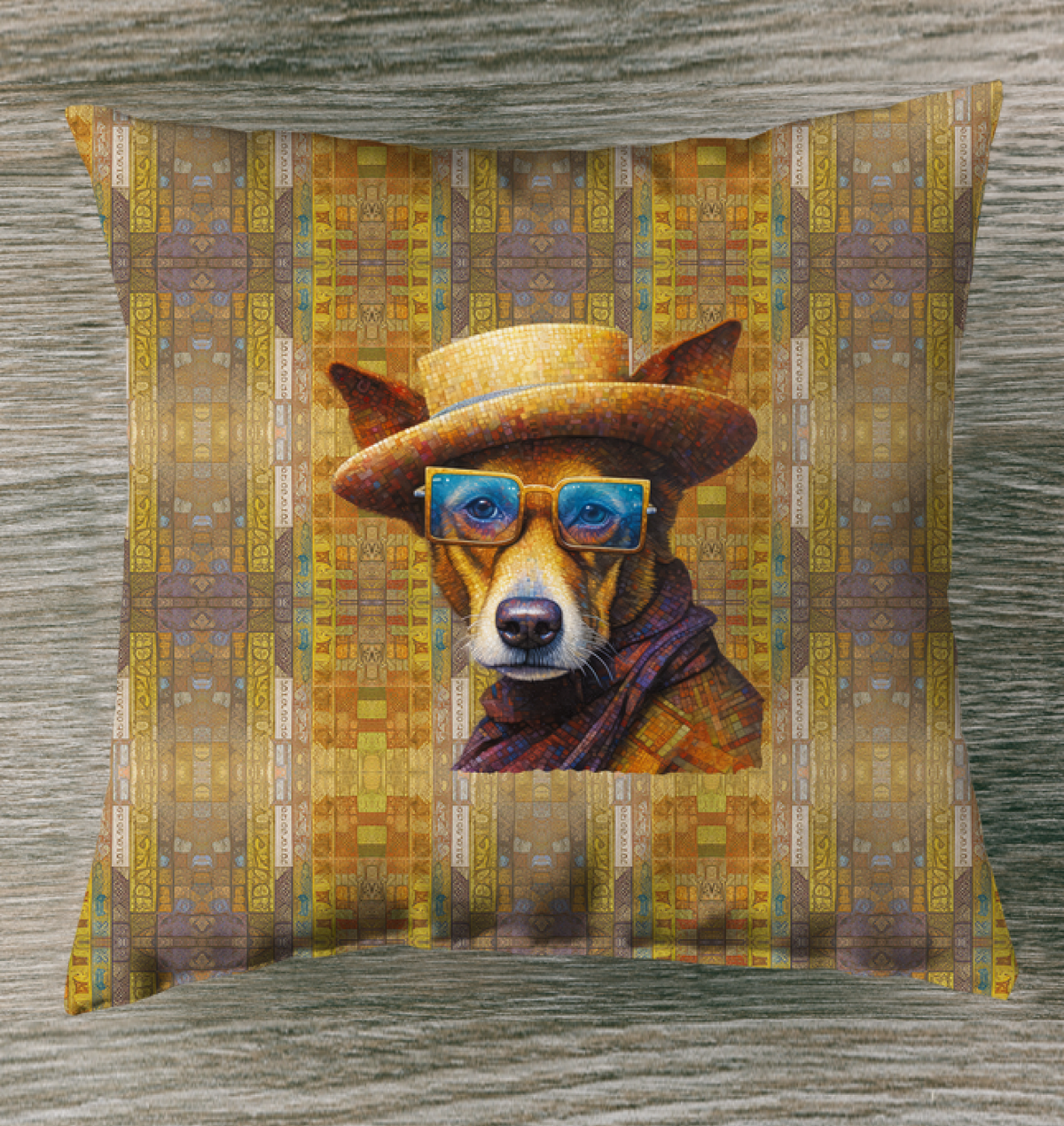 Loyal Companion Indoor Pillow on a cozy couch