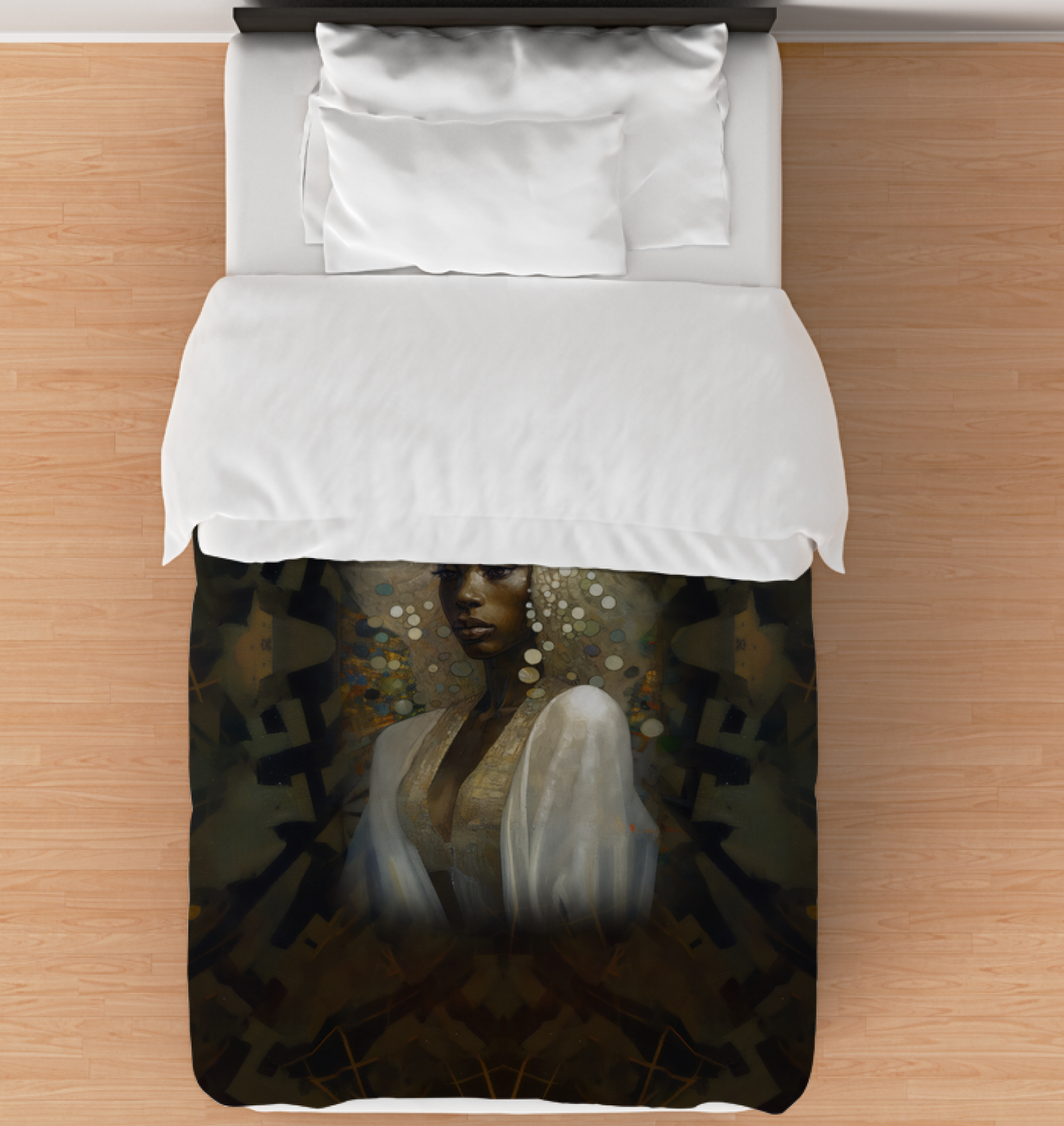 Artistic Expression Duvet Cover showcasing vibrant abstract design.