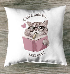 Cant Wait To Kiss You Outdoor Pillow