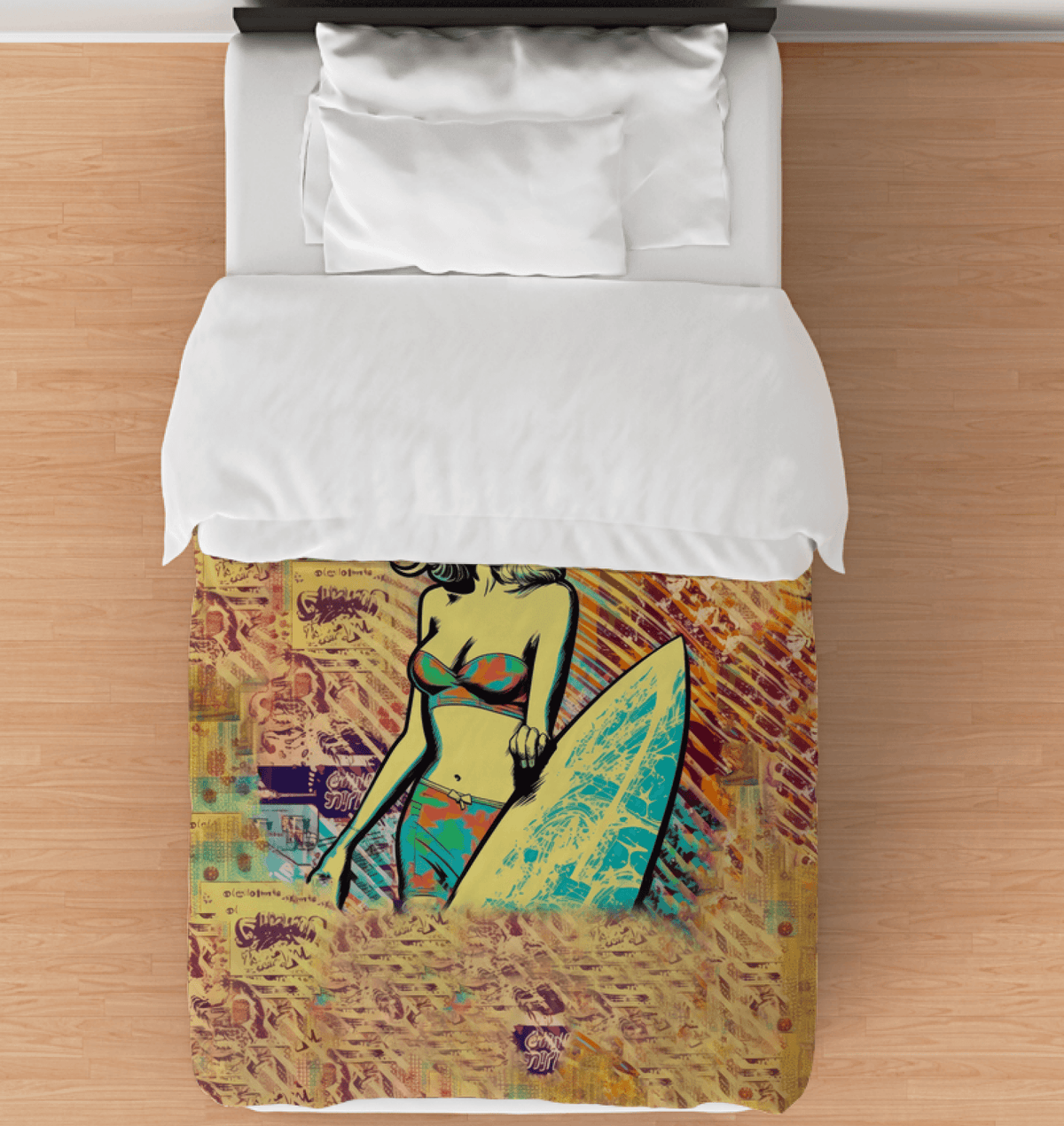 Surfing 1 20 Duvet Cover - Beyond T-shirts