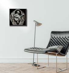 Electronic Waveform Wrapped Canvas