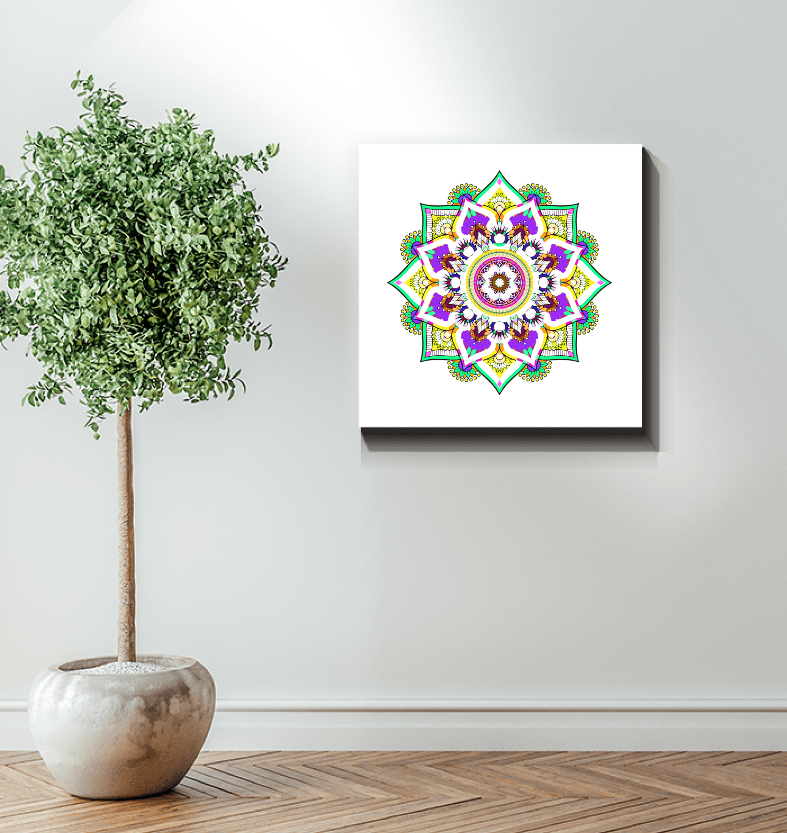 Mystical Mandala Moonlight Canvas - Beyond T-shirts