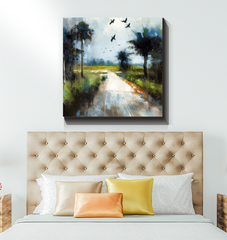 Waterfall Wonder Landscape Wrapped Canvas