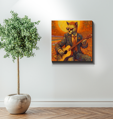 Kitty Cat Serenity Wrapped Canvas