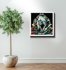 Underground punk scene wrapped canvas