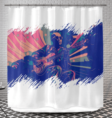 Fashionable Notes Bathroom Curtain - Beyond T-shirts