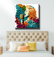 Harmonic Horizons Wrapped Canvas