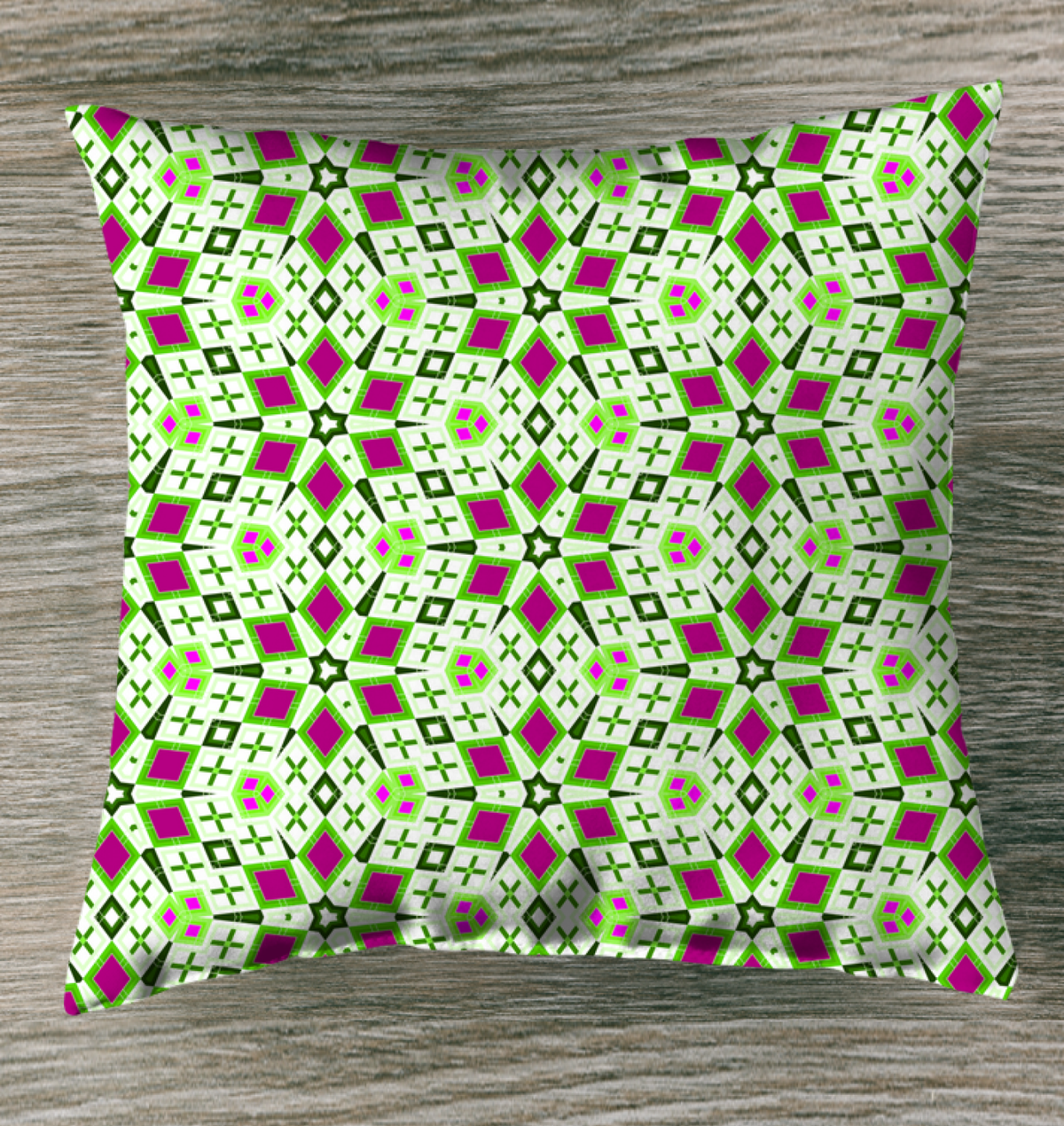 Bohemian Kaleidoscope Throw Pillow