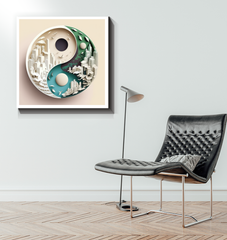 Captivating canvas art showing whirl and sudden stop.