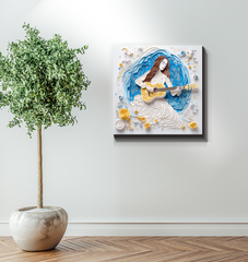 Celestial Symphony canvas showcasing vibrant cosmic scene