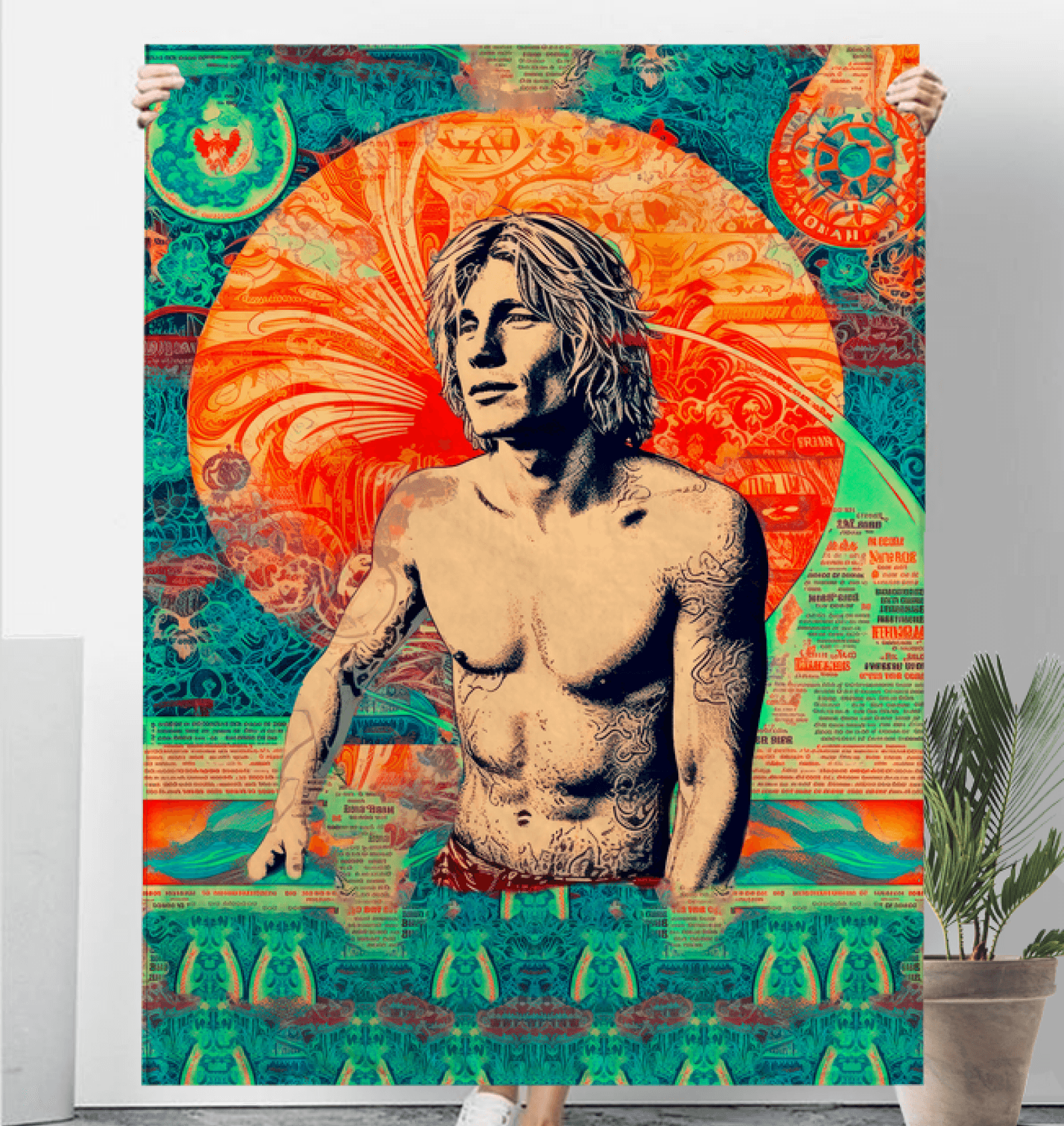 Dreamy Surf Sherpa Throw Blanket - Beyond T-shirts