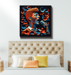 Techno Tunes Wrapped Canvas