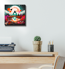 Majestic Mesas Desert Landscape Canvas