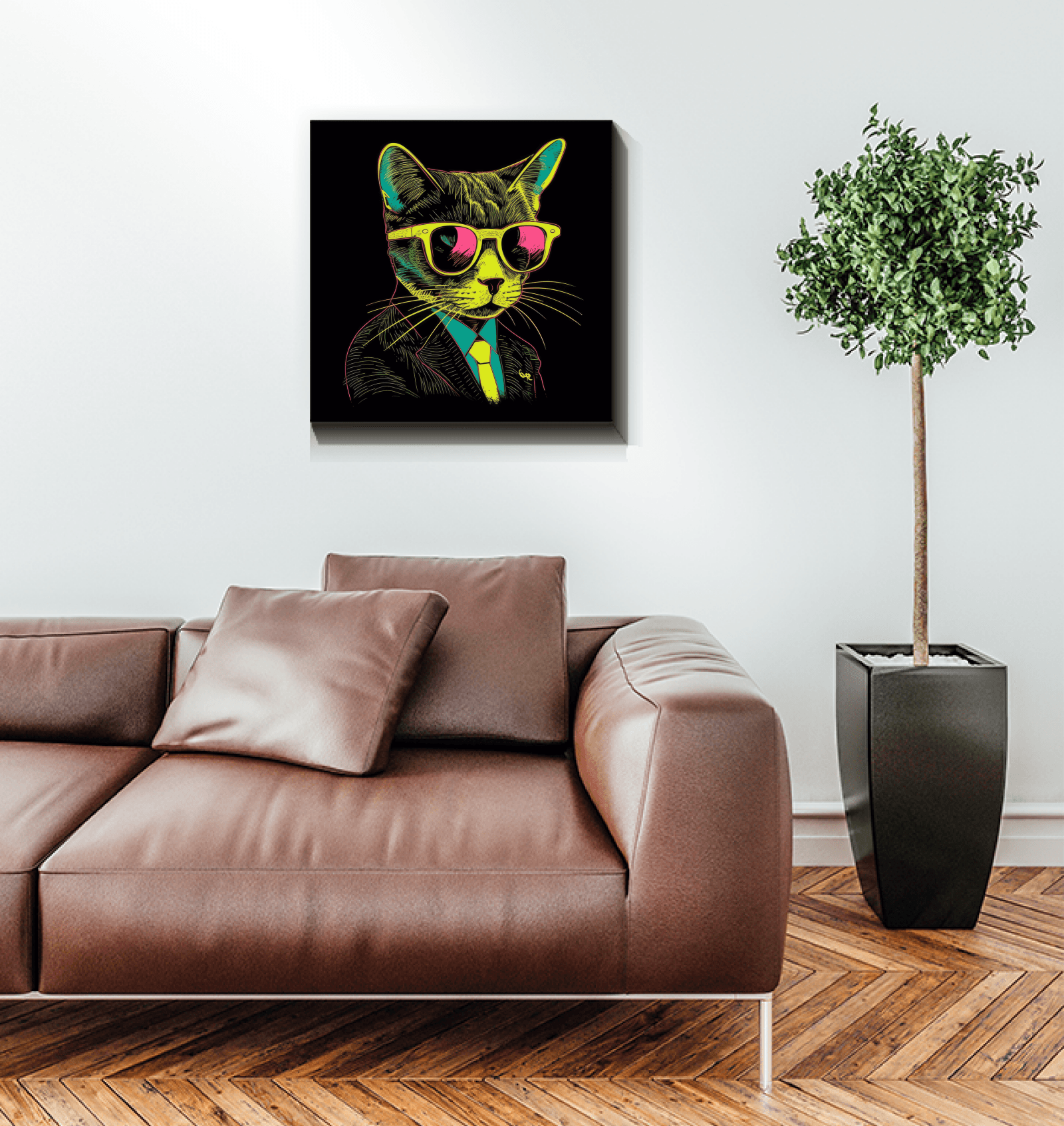 Artistic Whiskers Canvas Art - Beyond T-shirts