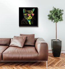 Artistic Whiskers Canvas Art - Beyond T-shirts