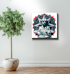 Beat Burst Wrapped Canvas