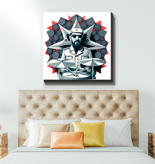 Beat Burst Wrapped Canvas