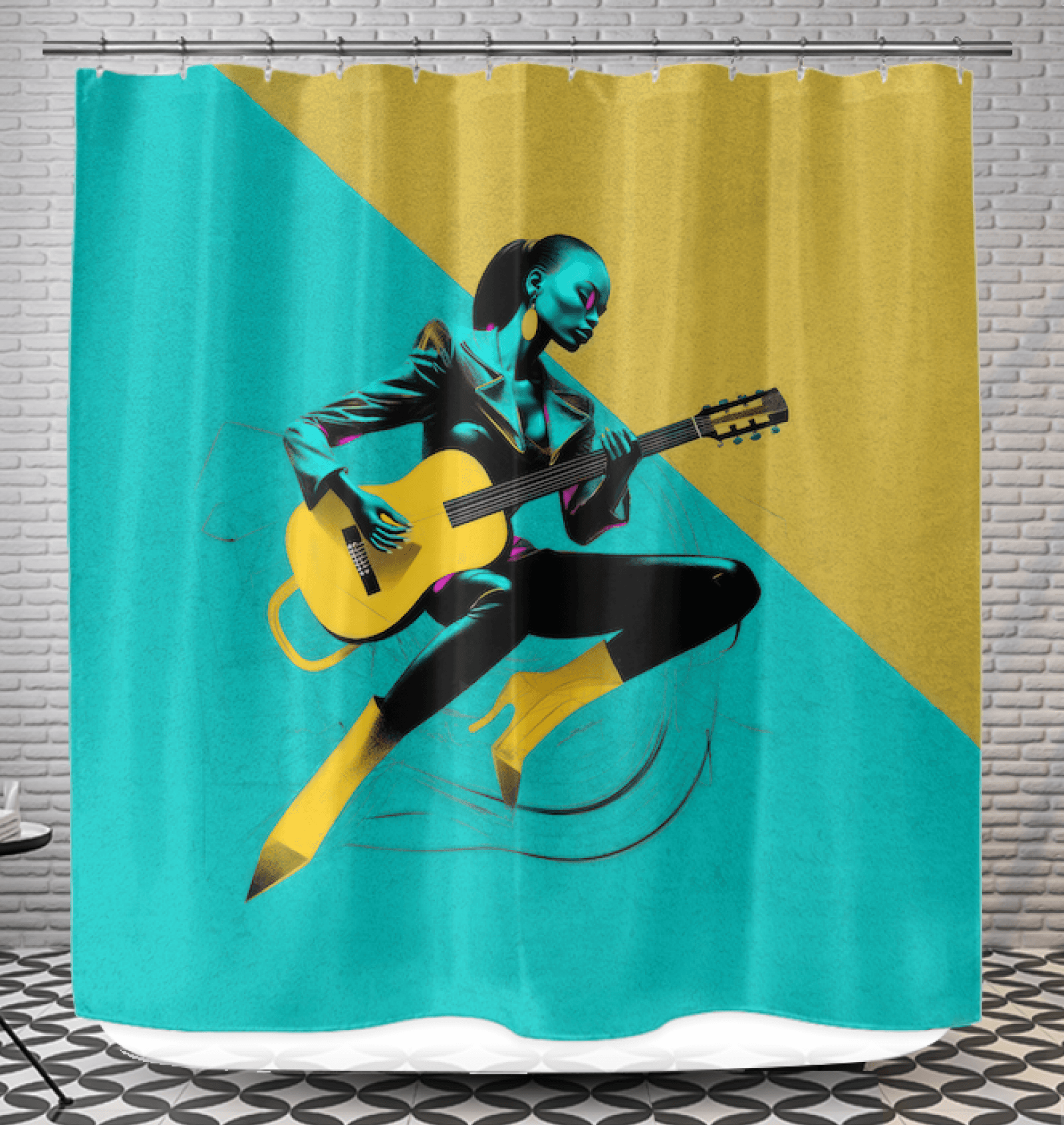 Runway Glamour Fashion Shower Curtain - Beyond T-shirts