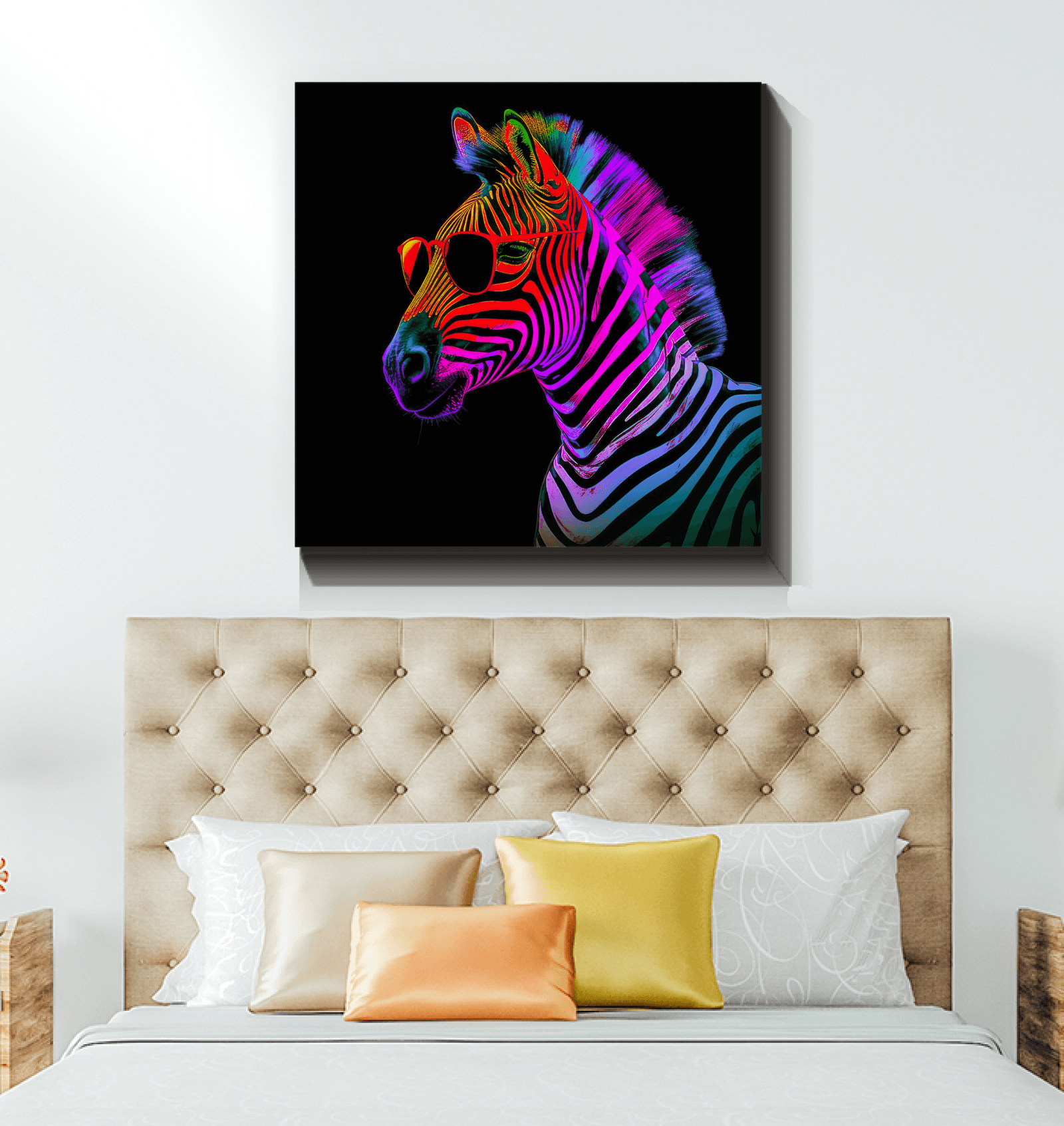 Zebra Harmony Canvas Print - Beyond T-shirts