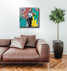 Nature's Symphony Minimalist Abstract Wrapped Canvas