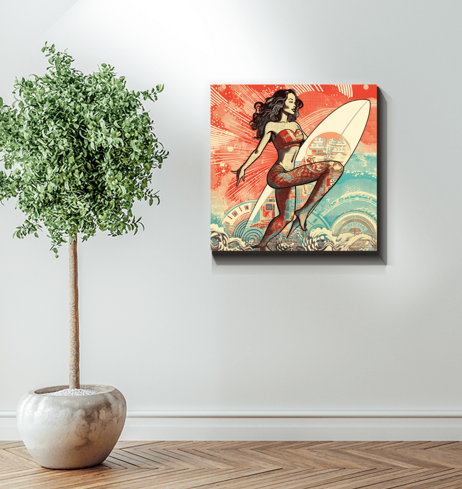 Wave Rider's Dream Canvas Print - Beyond T-shirts